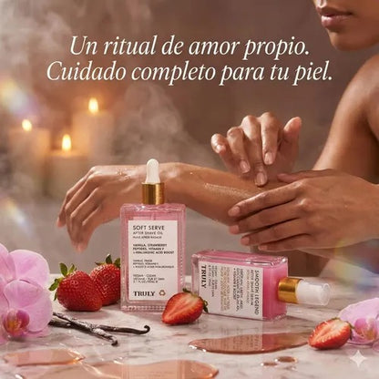 🍓✨ 2x1 TRULY: Crema + Sérum de Fresa – Piel Radiante y Suave