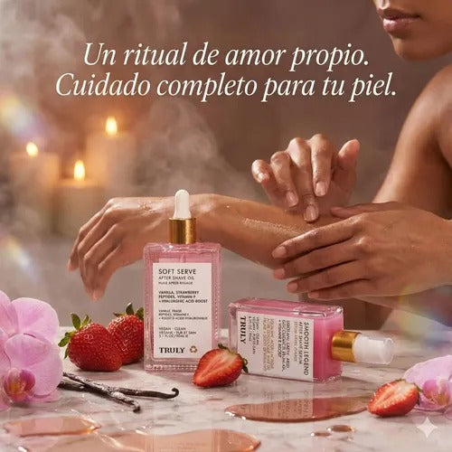 🍓✨ 2x1 TRULY: Crema + Sérum de Fresa – Piel Radiante y Suave