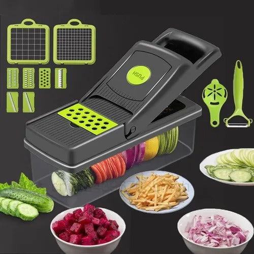 🥕✨ Picadora de Verduras Multifuncional – Rápida, Práctica y Segura ✨🥒