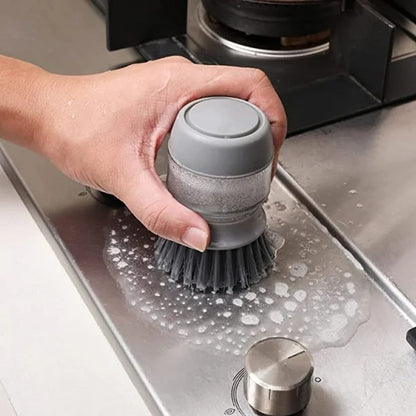 🧼✨ Cepillo con Dispensador de Jabón – Limpieza Fácil y Sin Desorden