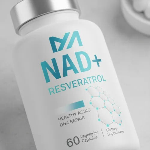 🌿 NAD+ con Resveratrol – Energía, Juventud y Bienestar en una Cápsula