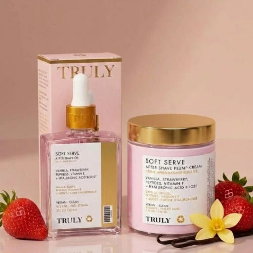 🍓✨ 2x1 TRULY: Crema + Sérum de Fresa – Piel Radiante y Suave